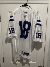 Camiseta deportiva vintage Rebook Payton Manning #18 Indianapolis Colts talla XL