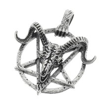 Pentagramm Wicca Gothic Anhänger Pentagram Amulett Magie Baphomet AS-7493K