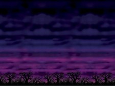 Spooky Sky Halloween Backdrop 4x30 Plastic Scene Setter Decor Wall Graveyard New