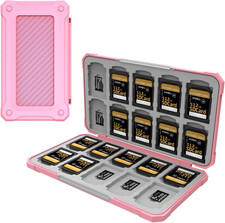 Memory Card Case with 40 Card Slots for SD and Micro SD Cards
