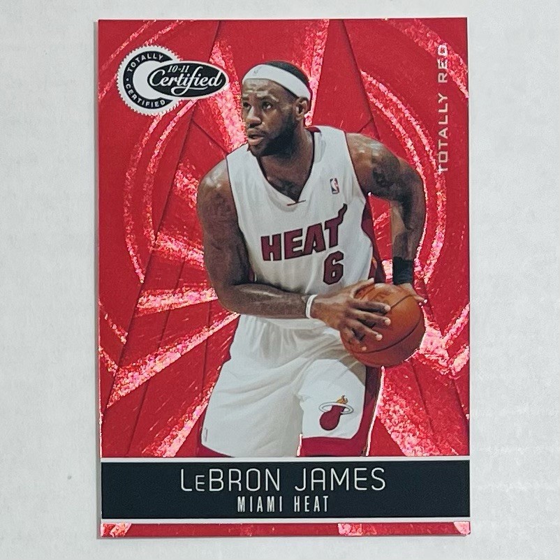 Lebron James 2010-11 Certified Totally Red #45 SN 341/499 Cleveland LA Lakers