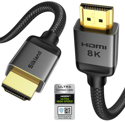 Certified HDMI 2.1 Cable, [4K@240Hz 144Hz 120Hz, 8K@60Hz] 1440P Ultra High Speed