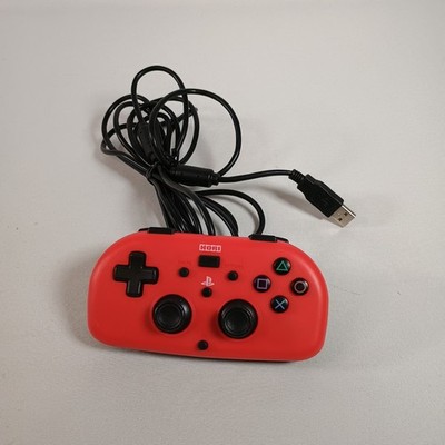 Hori Mini Wired Gamepad for PlayStation 4 PS4 - Red PS4-100U Controller Tested