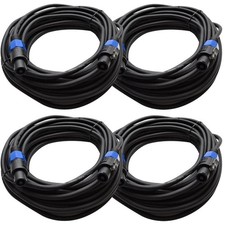 Four Speakon to Speakon Speaker Cable 50ft