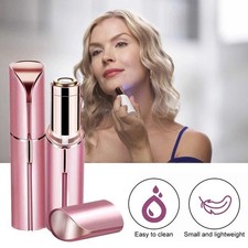 New Electric Facial Hair Shaver | Lady Women USB Rechargeable Trimmer Razor Pink