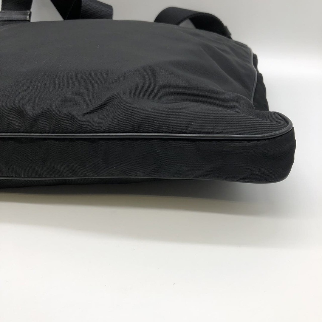 PRADA Shoulder Bag Nylon Leather Black Women s Men s Fashion Vintage USED Used thumbnail 3