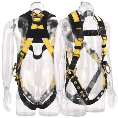 3D-Rings Industrial Fall Protection Safety Harness With Leg Tongue Buckles | ...