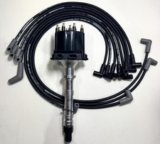 Chevy Corvette Tpi Distributor 5.7l 350 1985-1991 Usa 8.5mm Black Plug Wires