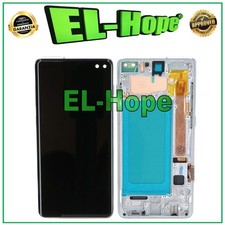 DISPLAY LCD TFT + FRAME PER SAMSUNG GALAXY S10 PLUS SM-G975F TOUCH SCREEN BIANCO