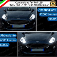 CONVERSIONE FARI FULL LED FORD FIESTA 7 con fari lenticolari BIANCO CANBUS