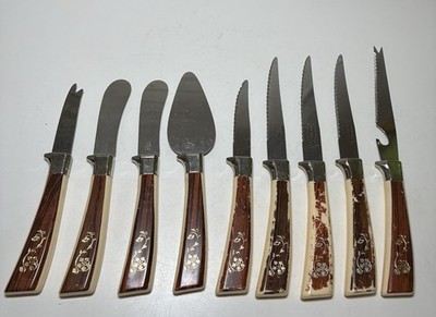 Vintage 9-Piece Regent Sheffield England Stainless Steel Cutlery Set