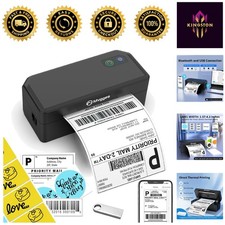 Multi-Platform 4x6 Shipping Label Printer with Bluetooth  USB Connectivity