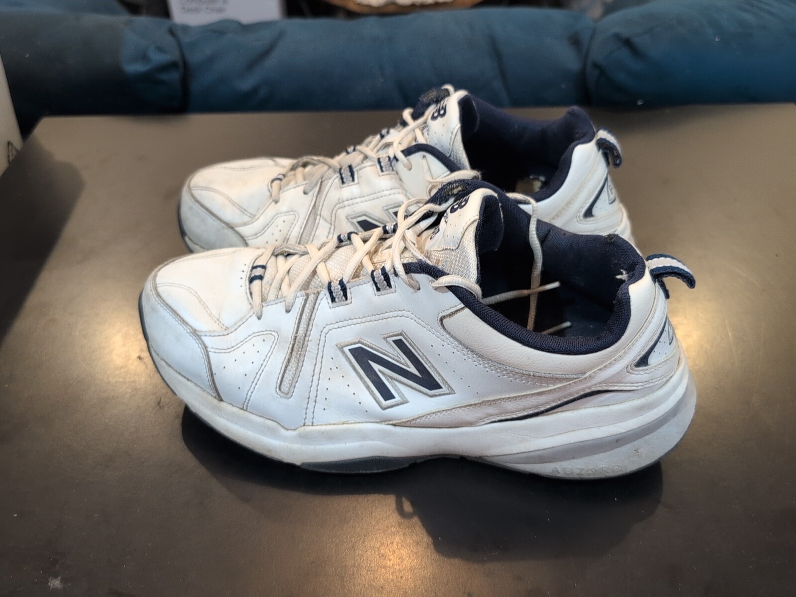 SAOLA Scarpe New Balance Uomo 13 4E 608v5 Sneakers Allenamento Pelle Bianco MX608WN5