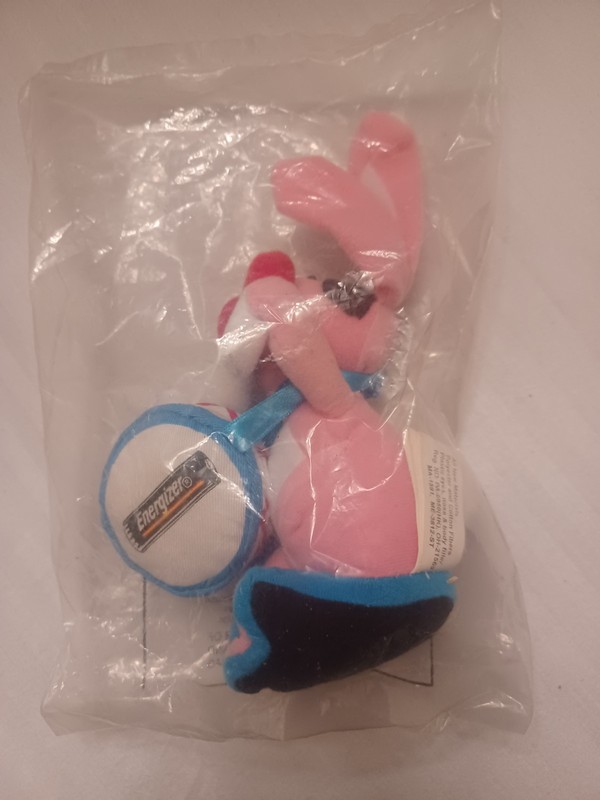 Eveready Battery Energizer Bunny Bean Bag 6 inch Plush Toy Unopened Package 1997