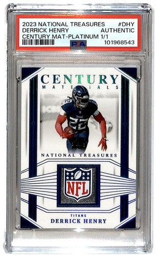 2023 National Treasures Century Material SHIELD 1/1 Derrick Henry PSA JW1