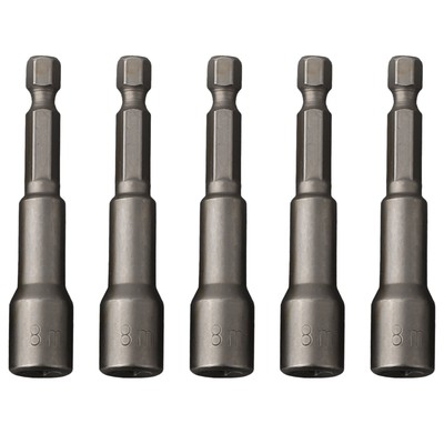 5Pcs 8 Mm Magnetbuchse Bohrmaschine Elektrobohrer Schraubendreherbuchse