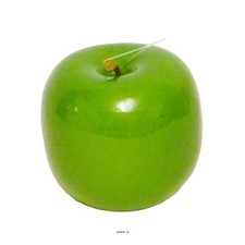 Pomme artificielle Verte brillante D 7.5 cm, 10g Superbe en décoration