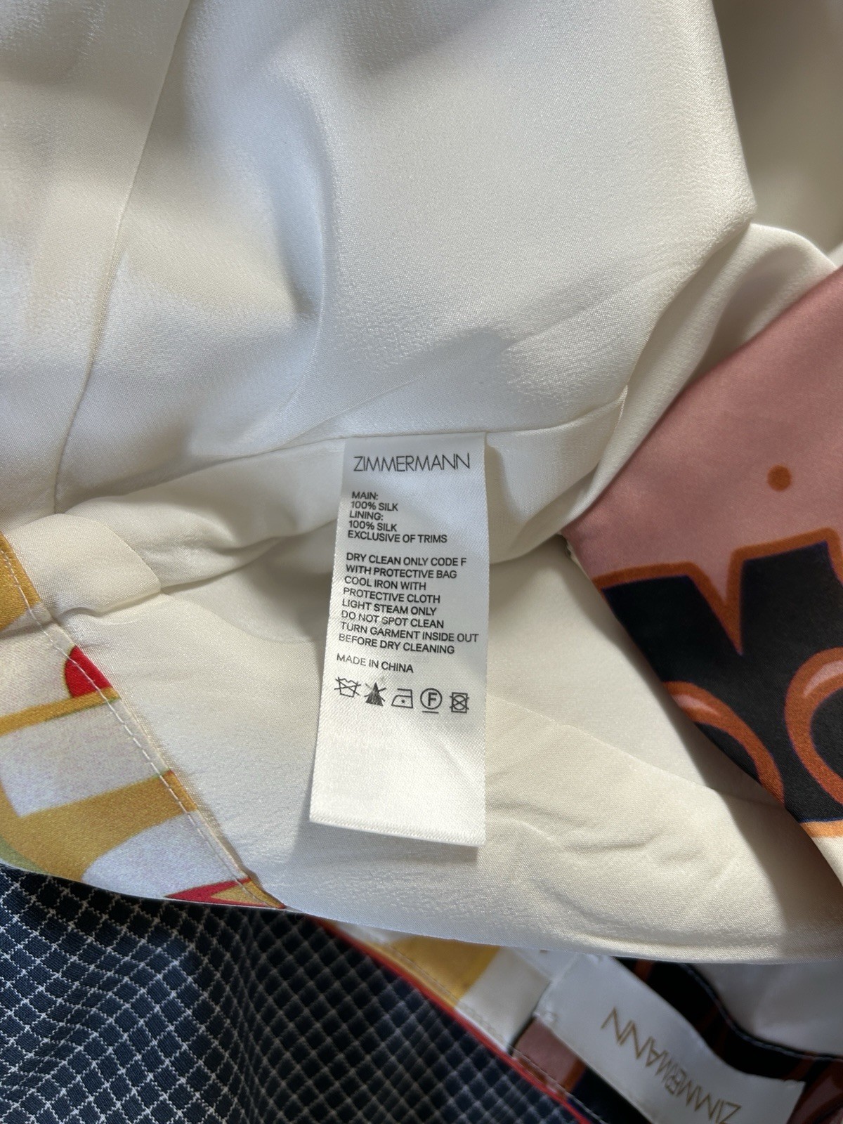 Zimmermann Silk Wrap Pattern Poster Print Mini Sk… - image 13