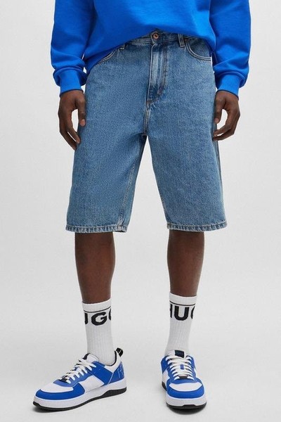 Men HUGO Shorts Navy Denim 33