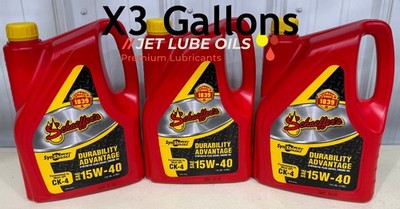 3 Schaeffer s 15W-40 700 Synshield Diesel Engine Oil 3 Gallons