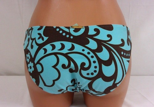 Sauvage Luxe Paisley Full Coverage Bikini Bottom Blue Sm-Lg 1794L - Picture 3 of 3