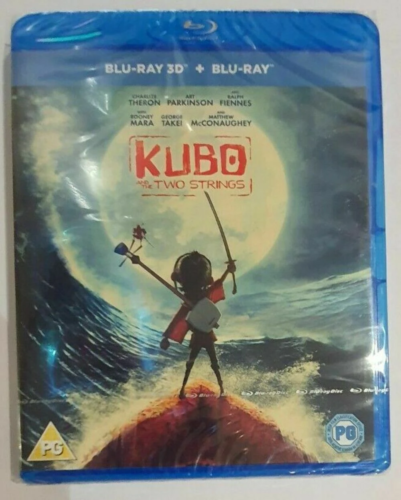 NEW & SEALED KUBO And The Two Strings (Blu-ray 3D + Blu-ray) [2016] - Afbeelding 1 van 1