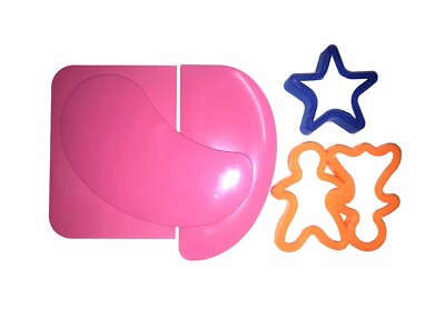 Linic Products Hergestellt in Großbritannien Flexibler Kunststoffschaber Backset ROSA, 5 Stück S7706 