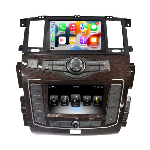 8"Android Car DVD Player for Nissan Patrol Y62 2010-2020 Dual Screen Carplay GPS - Picture 1 of 19