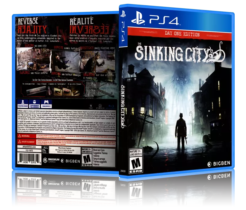 The Sinking City: One Edition - Replacement PS4 Cover and Case. NO GAME!! | eBay