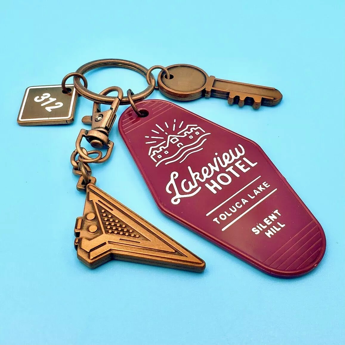 Silent Hill Lakeview Hotel Room 312 Key Fob Keychain Pyramid