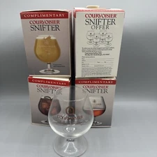 Vintage Courvoisier Snifter Cognac Lot Of 4 Glass’s New Old Stock