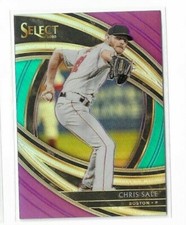 Chris Sale 2020 Panini Select Purple Green Premier Prizm Refractor 