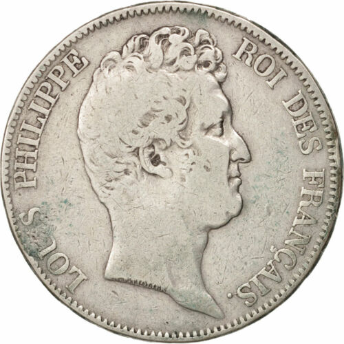 [#451024] Münze, Frankreich, Louis-Philippe, 5 Francs, 1830, Rouen, SGE+, Silber - Bild 1 von 2