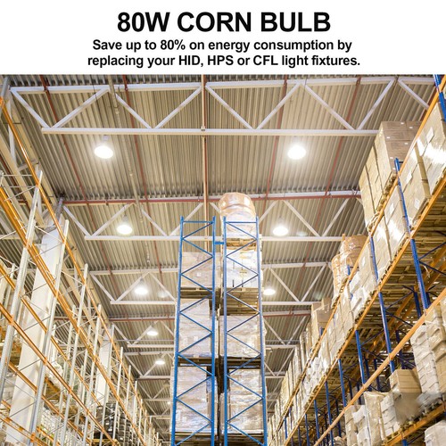 LED Corn Light Bulb 120W for Warehouse Factory Garage AC480V Commercial Lighting - Picture 8 of 11