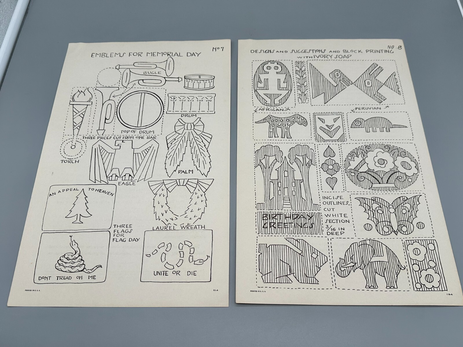1920's Ivory Soap Carving Lesson Plans Templates for Teachers Antique!