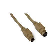 25ft PS2 Mouse Extension Cable Mini DIN 6 Male to Female - Beige