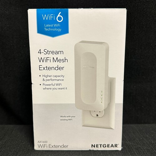 BRAND NEW NETGEAR - EAX12 AX1600 WiFi 6 Mesh Wall Plug Range Extender