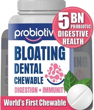 Anti Gas & Bloating Relief for Women and Men 7 Billion CFU – Chewable Probiotics