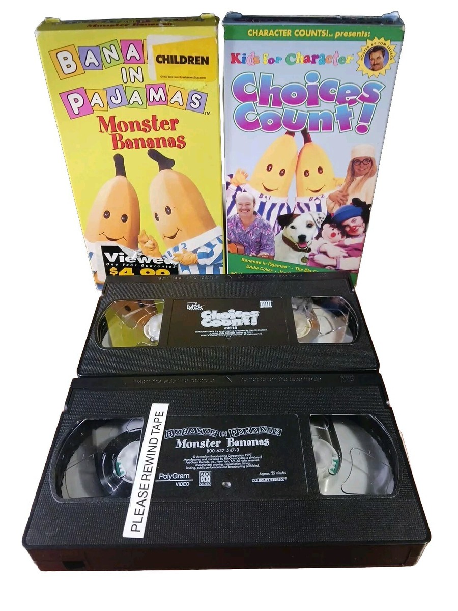 Bananas In Pajamas Monster Bananas Vhs