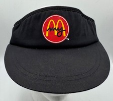 Vintage My McDonalds Crew Employee Sun Visor Cap Hat Adjustable Size Fast Food