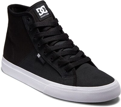 DC Shoes Women's Manual Hi Txse Sneaker, Black, 36 EU, 3.5 UK