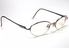 Joan Collins Metal Lilac Eyeglasses FRAMES ONLY w/ Crystal Accent 9698 50-18-135