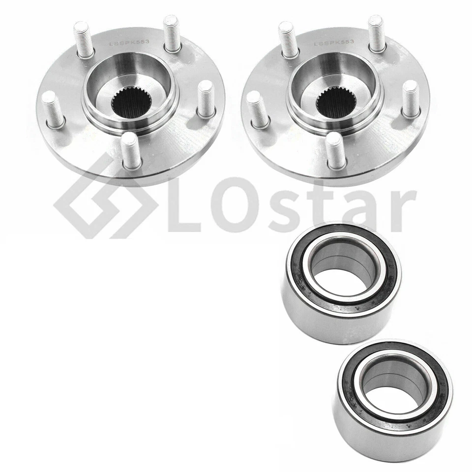 Pair Front Wheel Hub & Bearing Assembly Fit For 00-06 Mazda MPV 3.0L Foto 4 de 4