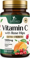 Chewable Vitamin C 1000mg - Extra Strength Antioxidants Powerful Immune Support