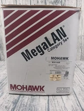 MOHAWK MEGALAN CAT5E+ CABLE BLUE WIRE BULK ETHERNET LAN NETWORK CAT5e+ PRE-OWNED