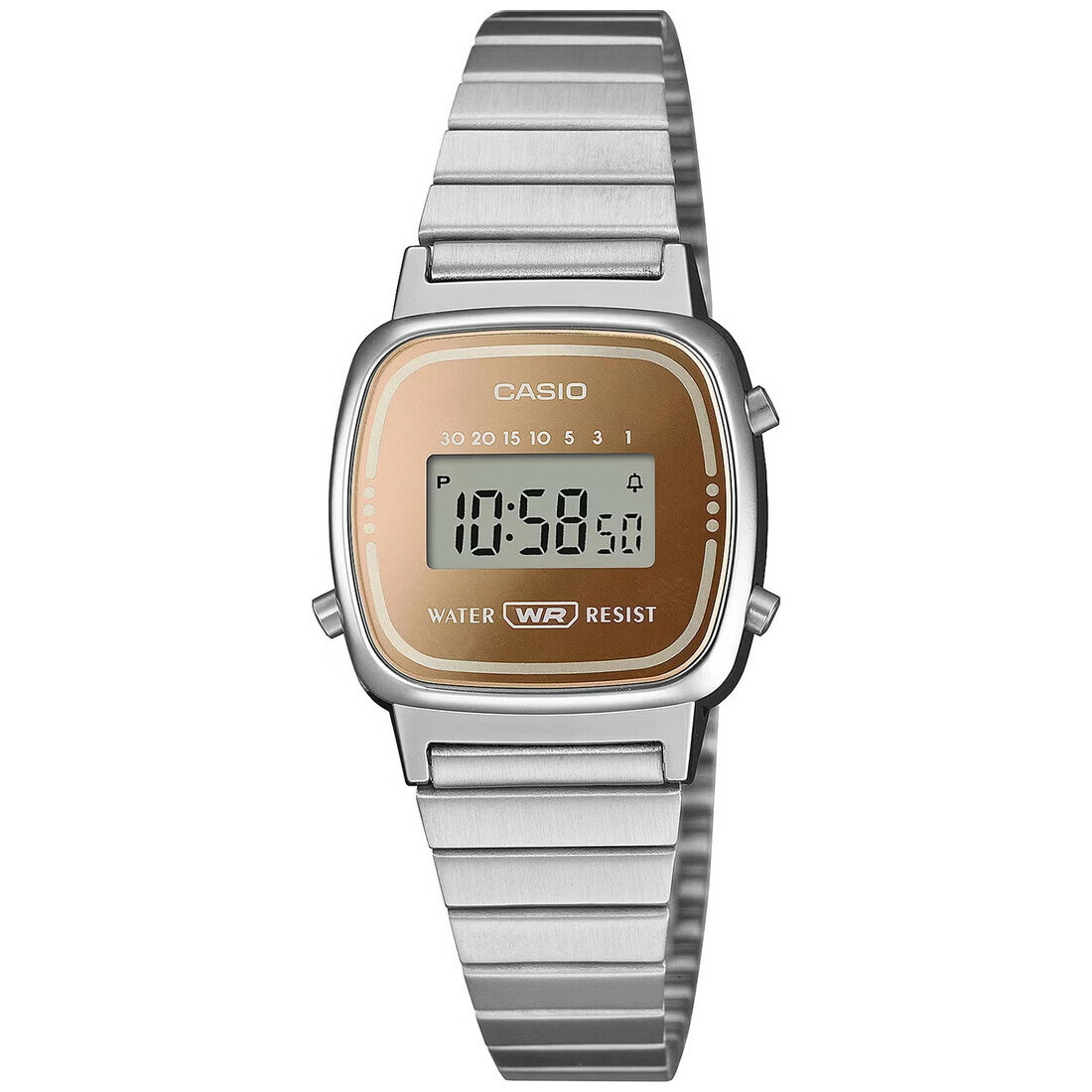 Orologio Donna CASIO Vintage LA-670WES-4AEF Acciaio Rosa Digitale