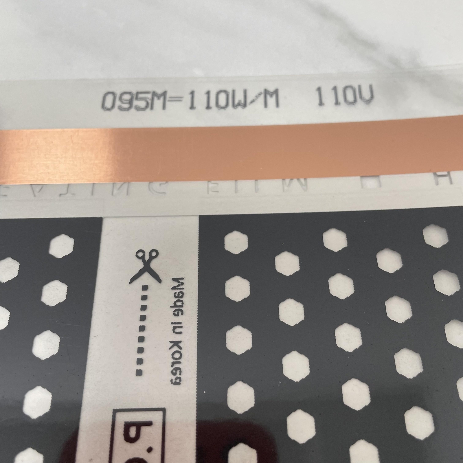 110V Infrared Heating Film 50cm Wide 220w/m2 Warm Mat Electric Warm Floor System