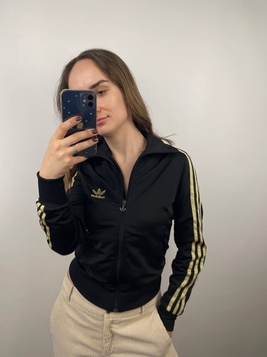 トップス adidas track jacket pants setup y2k adidas Originals Women's Y2K Glam Plush Velour Track suit
