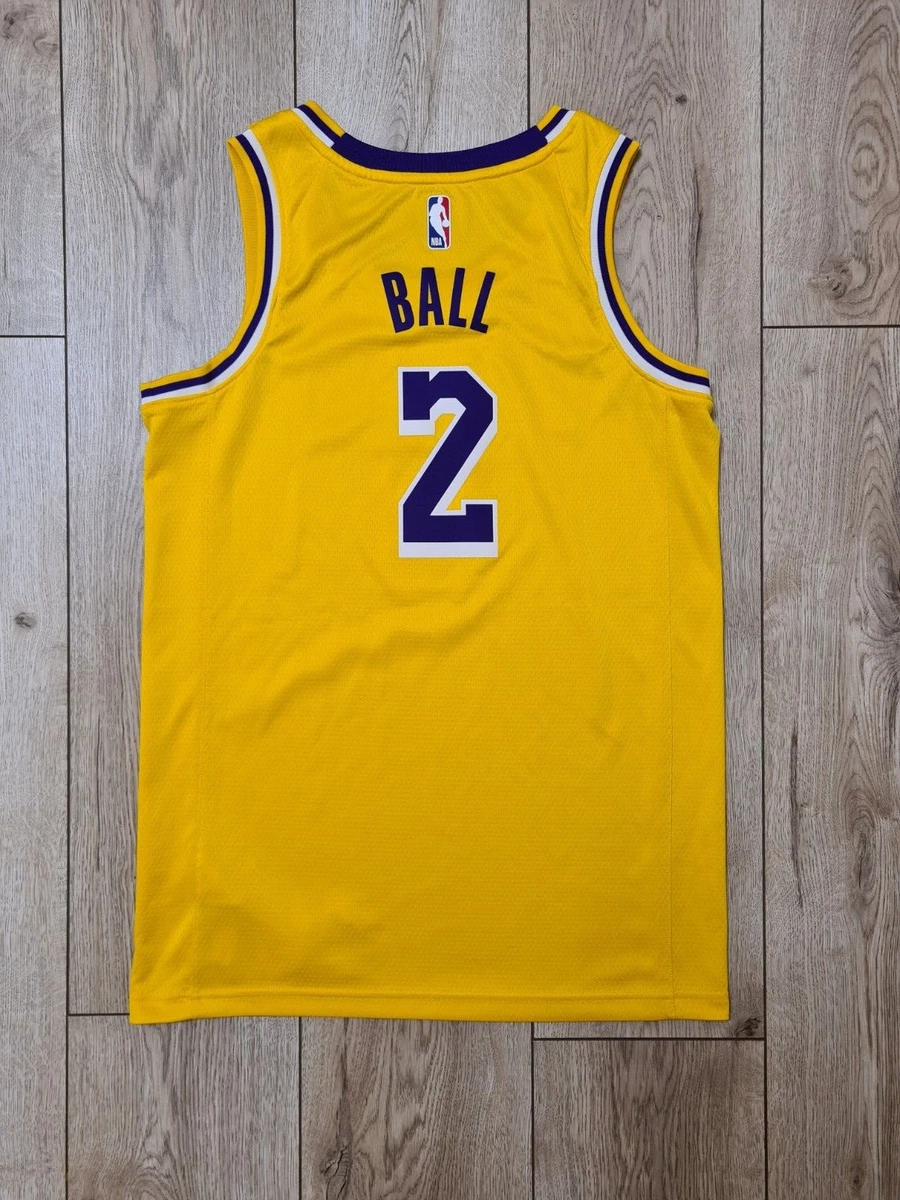 Nike NBA Los Angeles Lakers Lonzo Ball #2 Jersey Size Youth M (10-12).