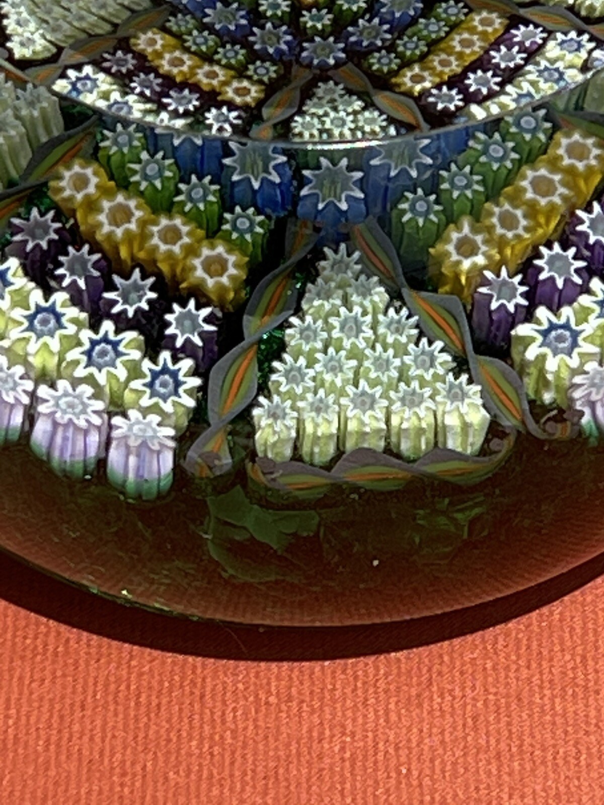 Vtg. Perthshire Paperweight P1979 Millefiori Glass Crieff Scotland